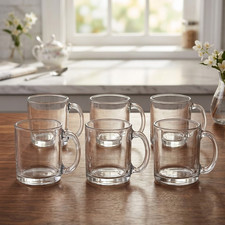 Libbey Clear Glass Coffee Mug-Set Of 6 Piece (13.0 oz / 384 ml) - Item #5213
