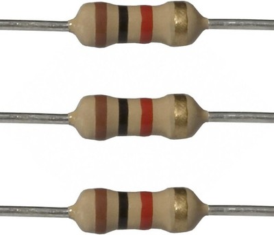 100EP5141K00 1/4 Watt 1k Ohm Resistors, 5 Tolerance (Pack Number of Items: 100