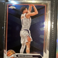 Topps 2023-24 Chrome Devin Booker #181 Phoenix Suns NBA Basketball Card Base Set