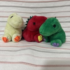 Swibco Puffkins Dragon Plush Lot Of 3