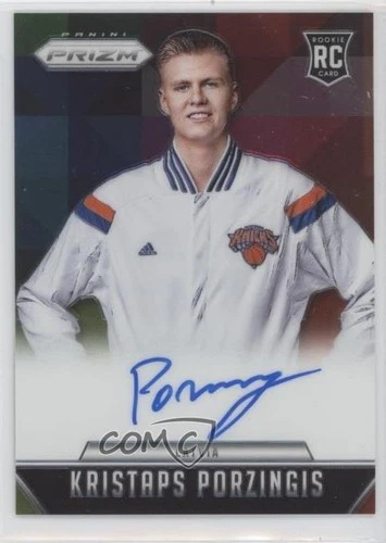 2015-16 Panini Prizm Rookie Signatures Kristaps Porzingis #RS-KP Auto RC