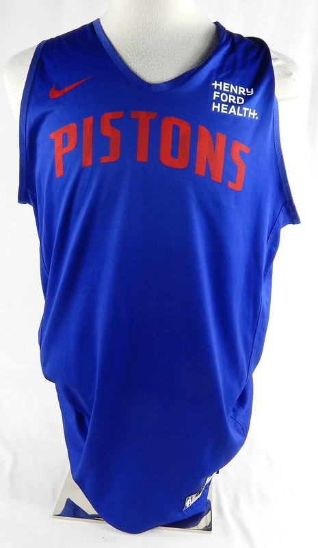 2023-25 Detroit Pistons #39 Game Used Blue Practice Jersey  HFH P L DP88529