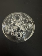 Vintage Clear Glass 11 Hole Flower Frog Stem Arranger