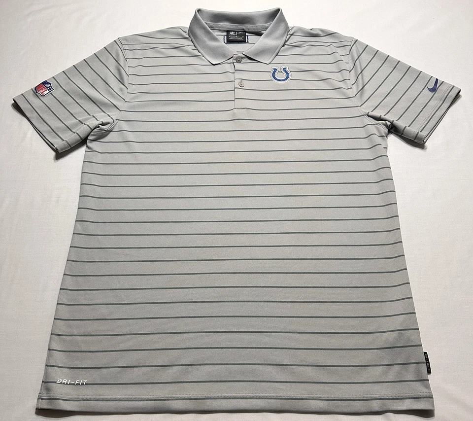 Indianapolis Colts Nike NFL On Field Dri-Fit Polo Camisa de Golf para Hombres Talla Mediana Foto 2 de 4