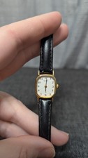 Vintage Citizen Quartz Watch Co Base Metal YPM Japan Movt Leather Wristband