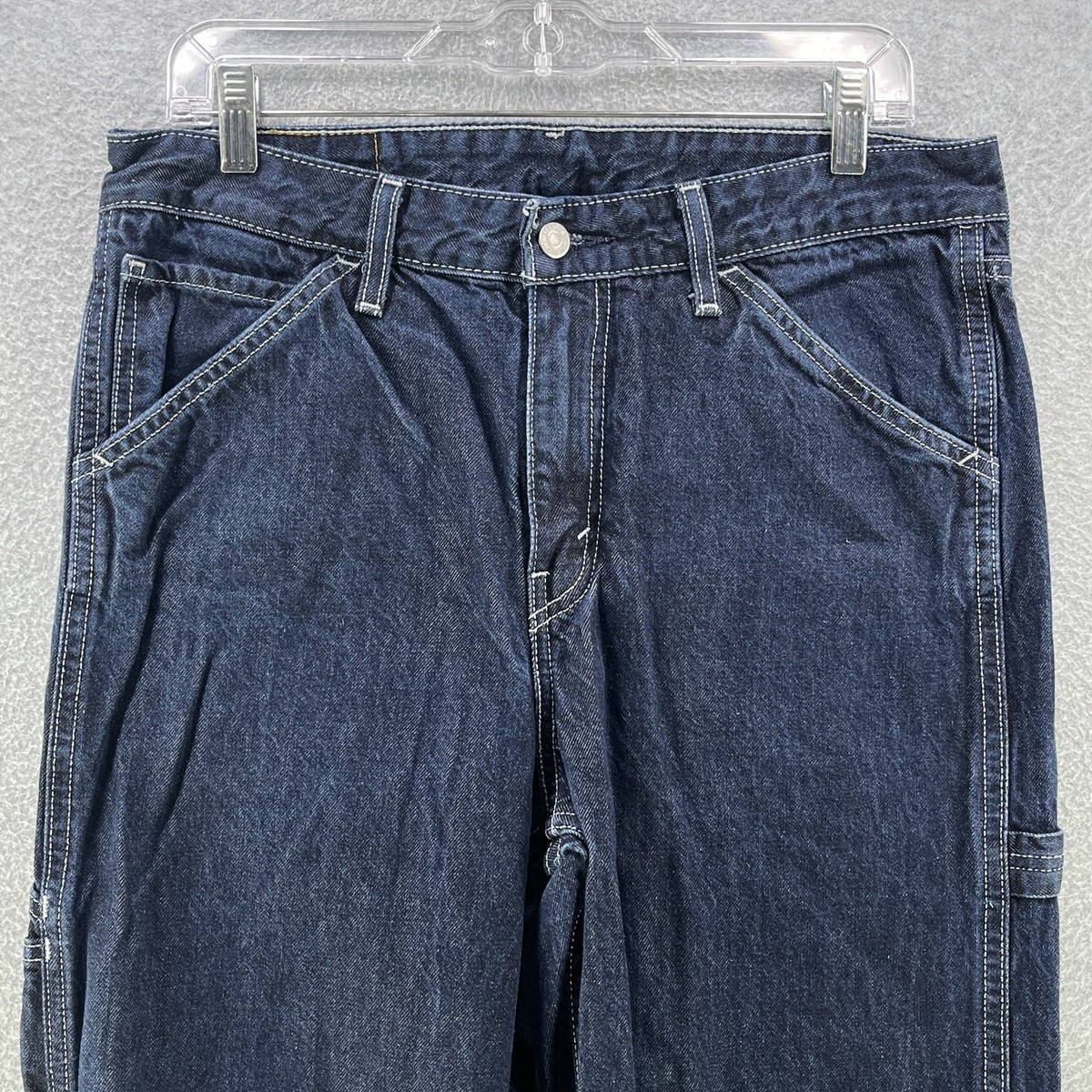 Levi's Mens Carpenter Jeans W32 L30 Denim Blue Straight Leg