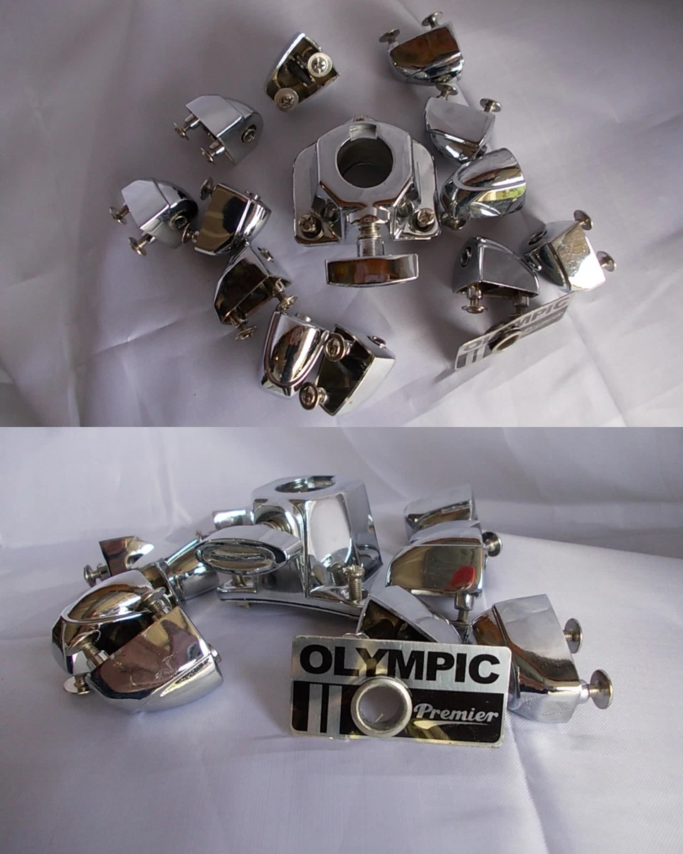 Vintage Premier Olympic 14 x 5 Snare Drum in Silver