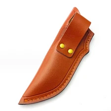 Cowhide Leather Straight Knife Scabbard Sheath Case Long Knife Cowhide Pouch