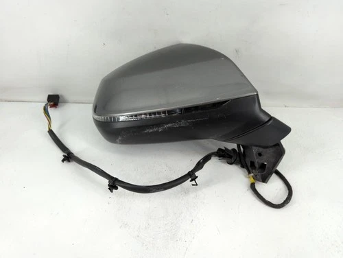 2017-2019 Audi Q7 Passenger Right Side View Power Door Mirror Grey YIVNL
