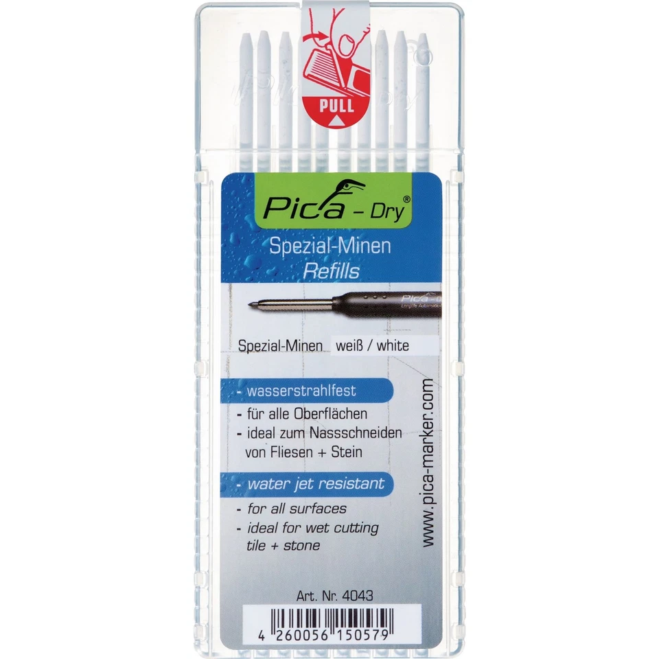 Minenset Pica-Dry 10x weiß wasserstrahlfest 10 Minen/Set Ersatz Austausch