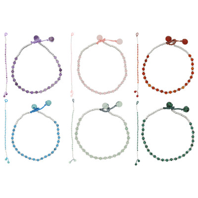 Equilibrium Edelstein Armband verstellbar Perlen Kristall Schmuck Geschenk