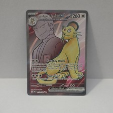 219 182 pokemon card Team Rocket's Persian ex Secret Rare Destined Rivals 219/182, NM Pokem