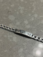 Gucci Silver Chain Ghost Bracelet SV925 Used, Stylish Jewelry