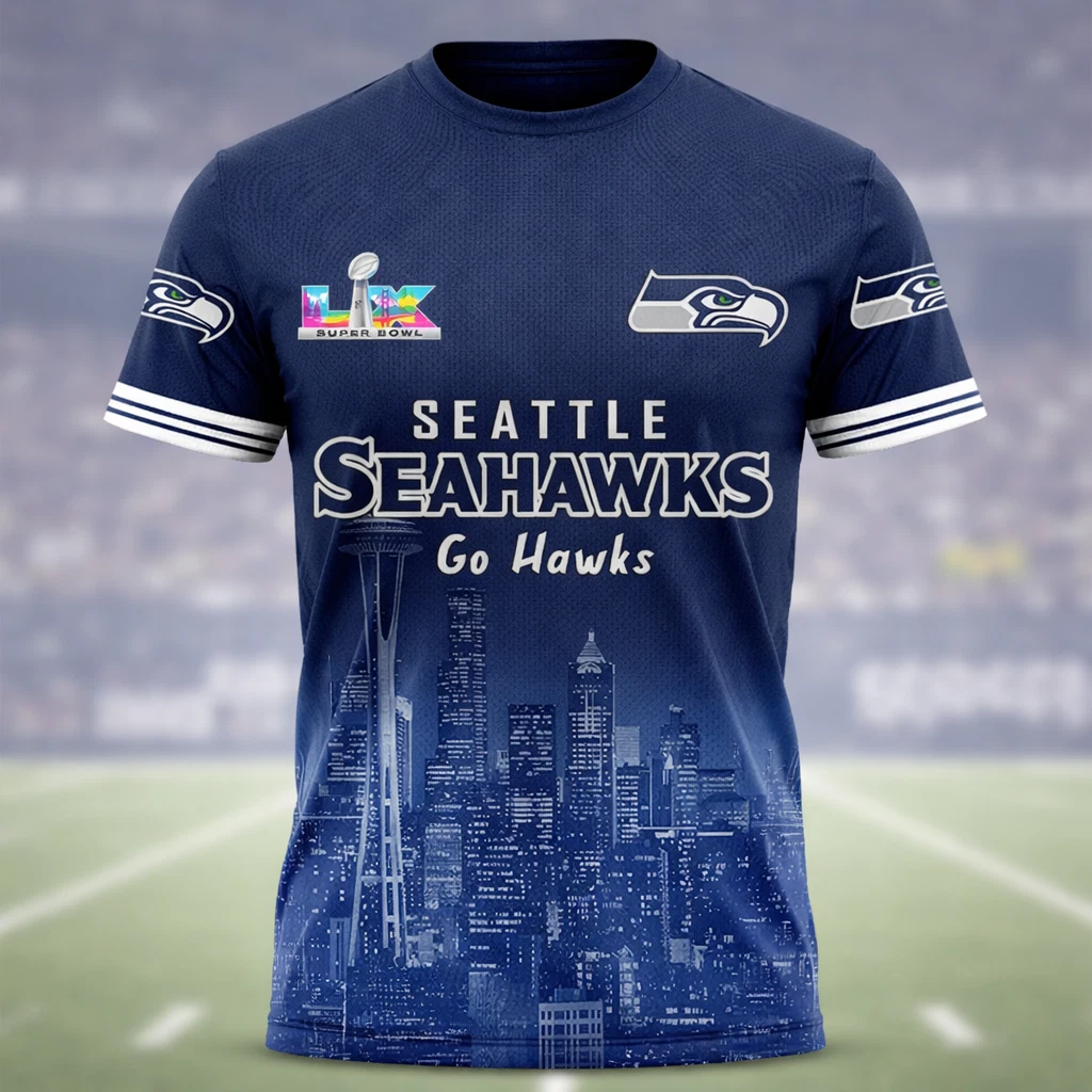 Super Bowl Champions Seattle Seahawks All Over Print Shirt