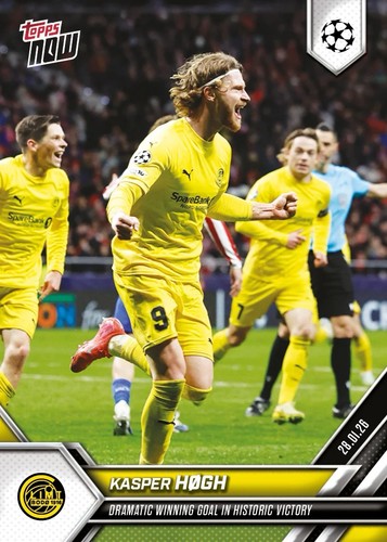TOPPS NOW 25-2026 UCL CHAMPIONS LEAGUE #086 KASPER HOGH BODO GLIMT PREORDER