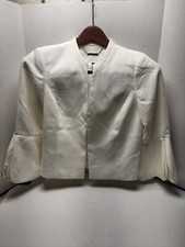 White House Black Market Blazer Jacket Bell Sleeves All White multiple sizes