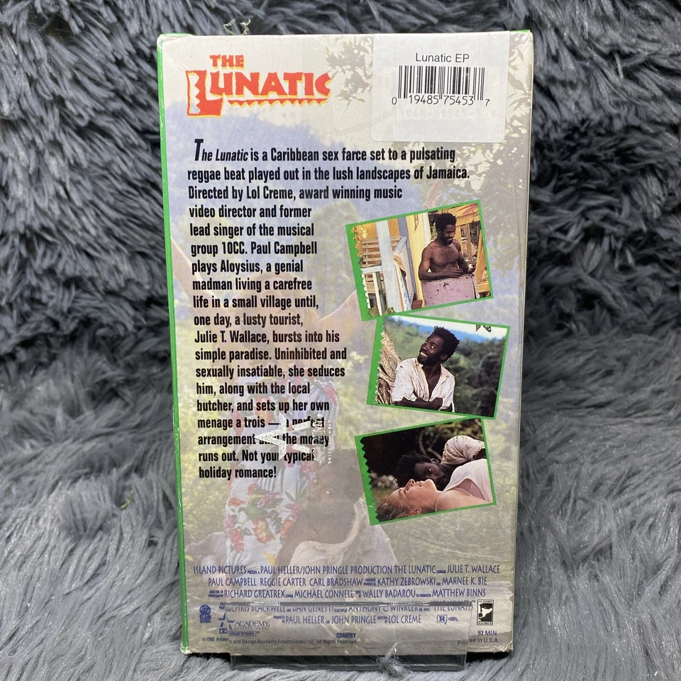 The Lunatic VHS Tape Academy Island Pictures Paul Campbell Julie Wallace RARE - Image 4 of 4
