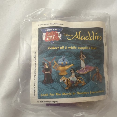 1992 Disney’s Aladdin Burger King Kids Club Toys Vintage Retro SEALED - Picture 2 of 5