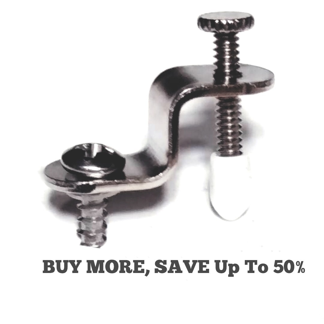 12 Glass Retainer Clips holds Glass, Panel, Adjustable Door