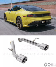 Pair 4" Axle Back Exhaust Fits 23-Up Nissan Z | T-304 Muffler Delete Dual Tips