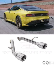 Pair 4" Axle Back Exhaust Fits 23-Up Nissan Z | T-304 Muffler Delete Dual Tips