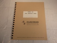 CUSHMAN 324 HIGH SENSITIVITY MIXER OWNER OPERATOR INSTRUCTION MAINTENANCE MANUAL