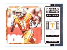 2023 Chronicles D.P. Football #13 Jalin Hyatt RC Contenders College Ticket