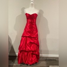 Vintage Jessica McClintock for Gunne Sax strapless maxi gown dress size 5