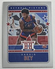 2020-21 Panini Hometown Heroes Saddiq Bey RC #565 Basketball Card