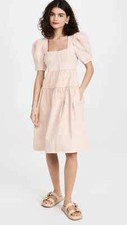 NWT Ulla Johnson Ames Dress Sweet Briar Light Pink Denim sz 2 GOOP