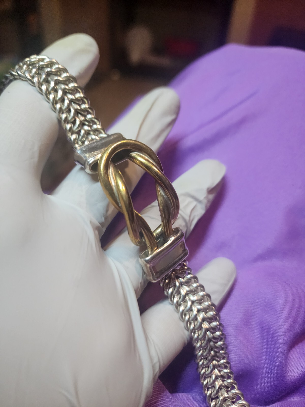 STERLING SILVER SOLID MESH BRACELET FROM MEXICO o… - image 20