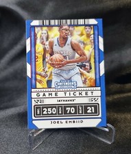 2020-21 Panini Contenders Draft Picks Game Ticket Red #15 Joel Embiid