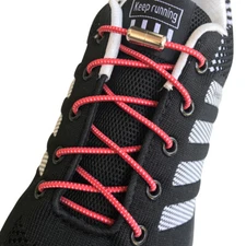 4 pairs No Tie Elastic lock Shoe laces for running jogging triathlon kids adults