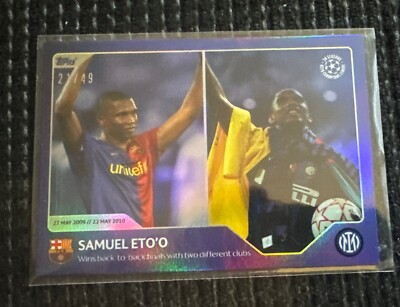 Topps Champions League 30 Seasons Celebration #46 Samuel Eto'o - Parallel /49