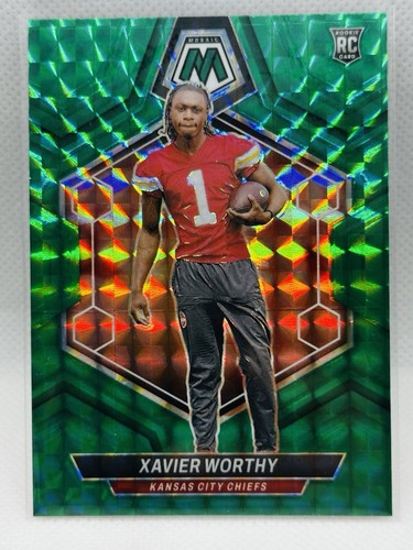 2024 Panini Mosaic - Rookies Green Mosaic Prizm #328 Xavier Worthy (RC) - 第 1/1 張圖片