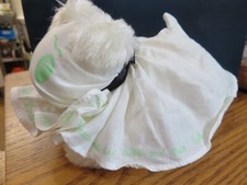 MUFFY VANDERBEAR'S DOG LULU DRESSED AS A GHOST Foolish Ghoulish Halloween