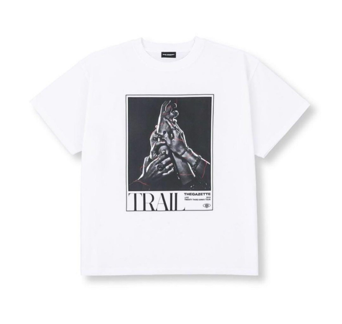 GazettE ガゼット 23rd ANNIVERSARY TOUR TEE NEW the GazettE 23rd Anniversary Tour TRAIL T-Shirt White