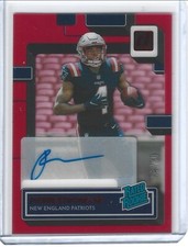 2022 Clearly Donruss Pierre Strong Jr. Rated Rookie Red Auto 02/49