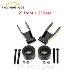 2 Front Spring Spacers 2 Rear Shackles Lift Kit For 1984-2001 Jeep Cherokee Xj
