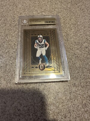2022 Panini Golden ticket 14k gold 1/1 card (Christian Mccaffery