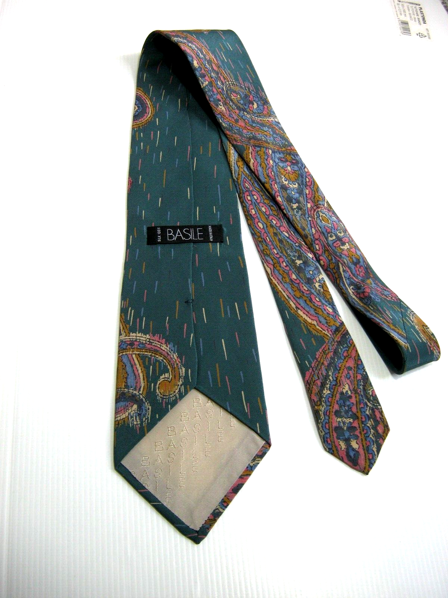 RARA RARE BASILE NUOVA NEW VINTAGE 90 Pura Seta SILK ORIGINALE