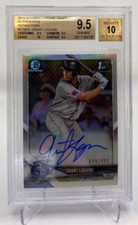 2018 BOWMAN CHROME DRAFT GRANT LAVIGNE 049/499 REFRACTOR BGS 9.5 10 ROCKIES