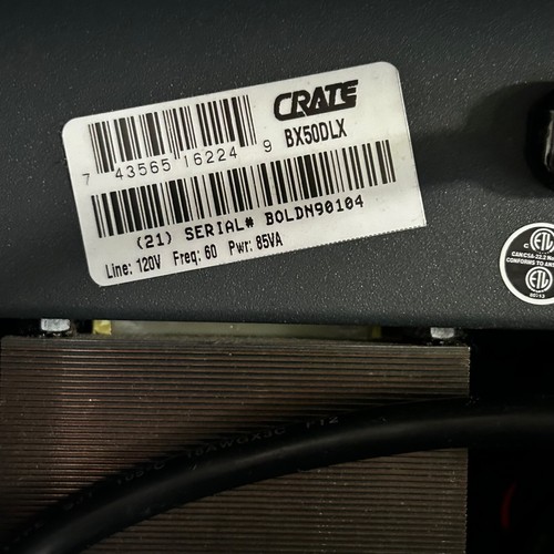 Crate BX50 DLX 2-Channel 50-Watt Bass Combo Amp - Picture 11 of 11