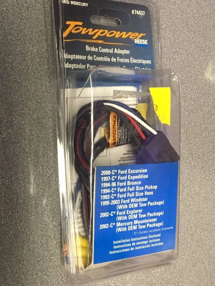 reese towpower control freno remolque arnés eléctrico ford bronco windstar etc.. 74437 Foto 2 de 4