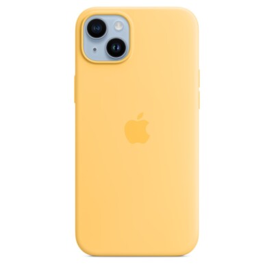 Offizielle Apple iPhone 14 Plus Hülle Silikon MagSafe Sunglow MPTD3ZM/A - ohne OVP