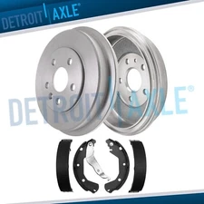 Rear Brake Drums and Premium Brake Shoes Kit for 2012-2019 Chevrolet Sonic Trax