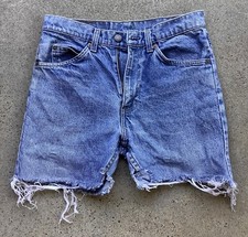 Vtg 70s 80s Levi's Cutoff Jeans Shorts Orange Tab Faded Worn Skater Beach 29  