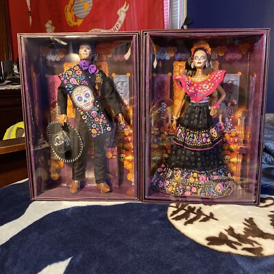 2021 Barbie Ken Dia De Los Muertos Day of The Dead Doll Set New In Box 