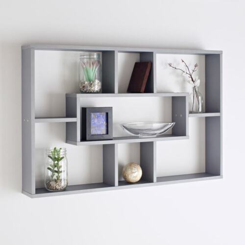 Elegante y atractiva unidad de almacenamiento de estante de pared multicompartimento para ahorrar espacio - Imagen 10 de 10