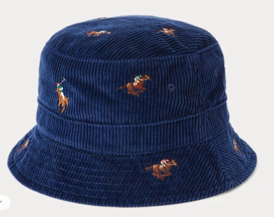 Polo Ralph Lauren Equestrian Corduroy Bucket Hat L/XL | eBay